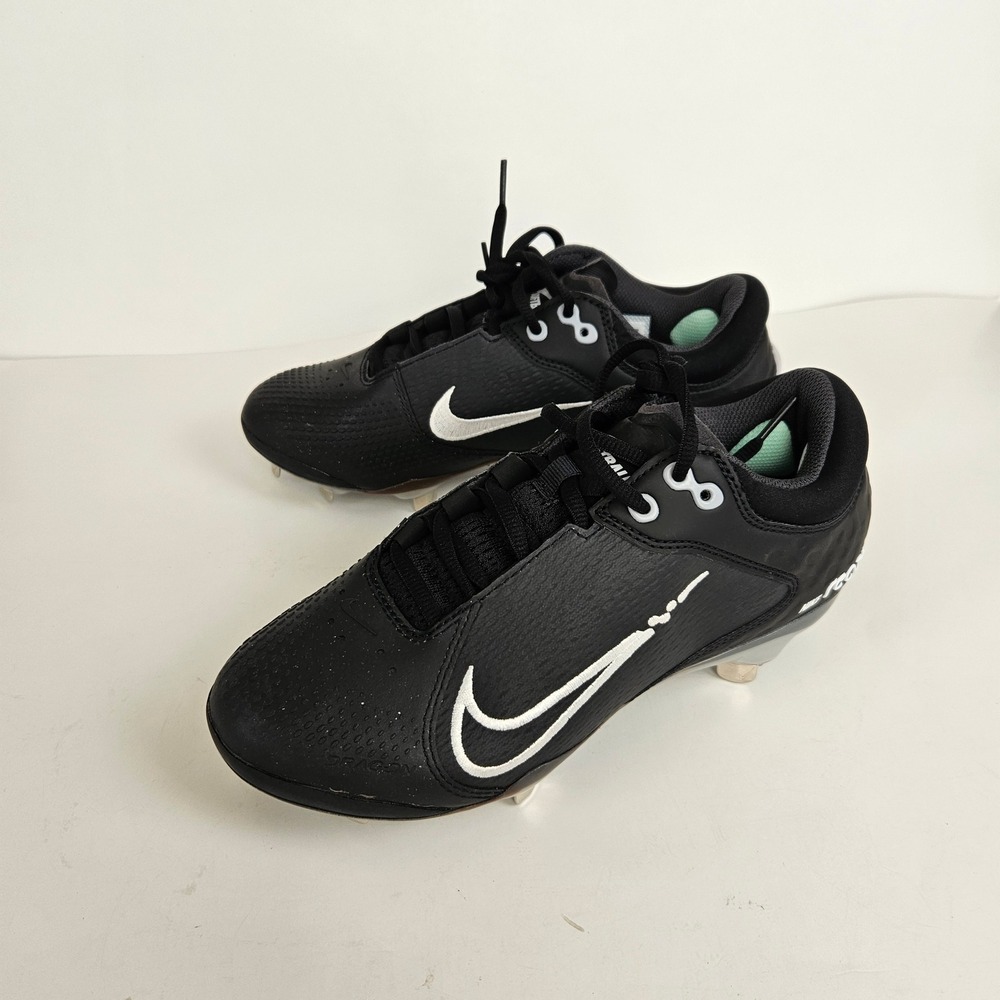 Nike Hyperdiamond 4 React Cushioning Black Baseball Softball Cleats Women US 7.5